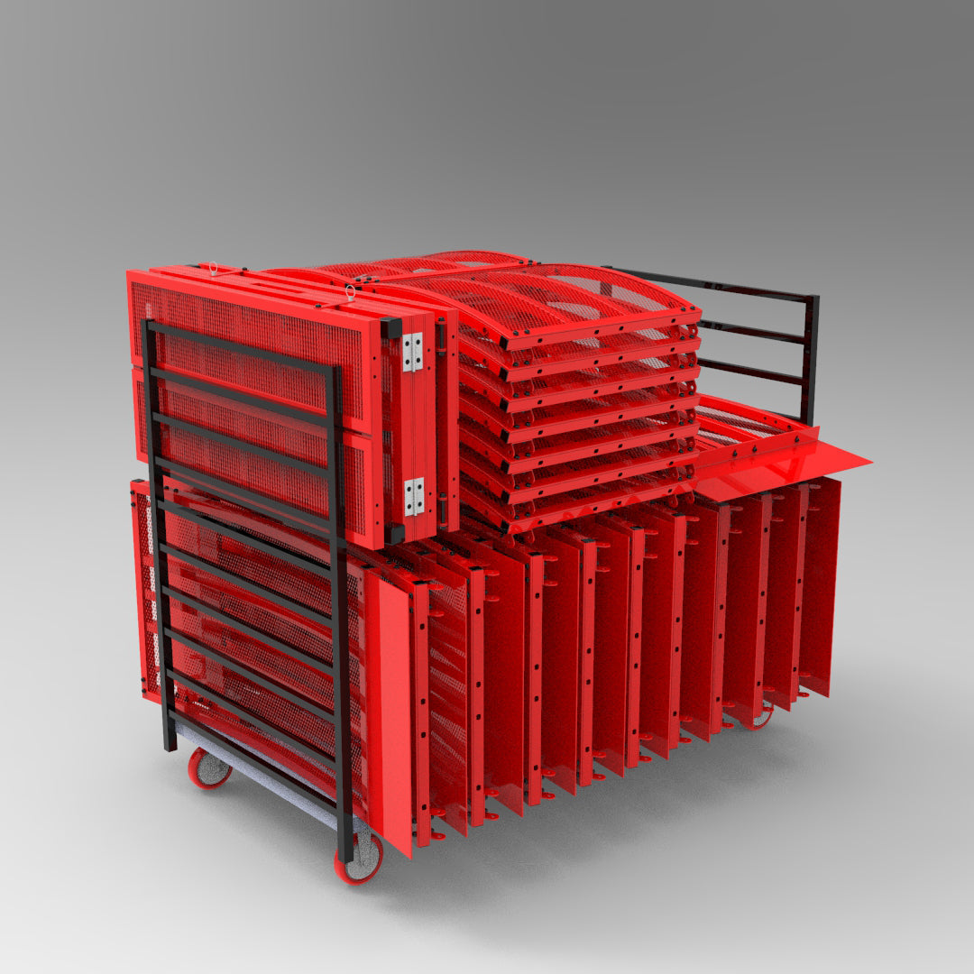 BMX Dual Pump Track on a Cart