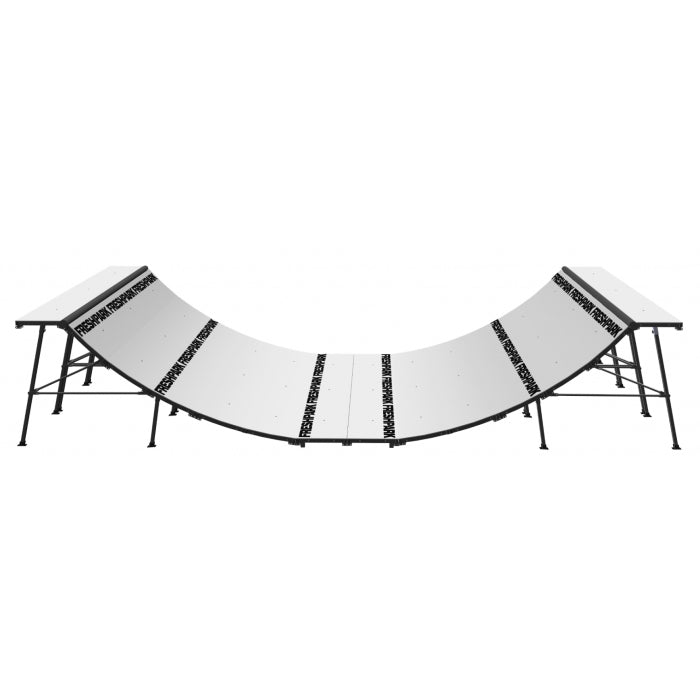 19'6"L x 12'W x 4'H Half Pipe Mini Ramp