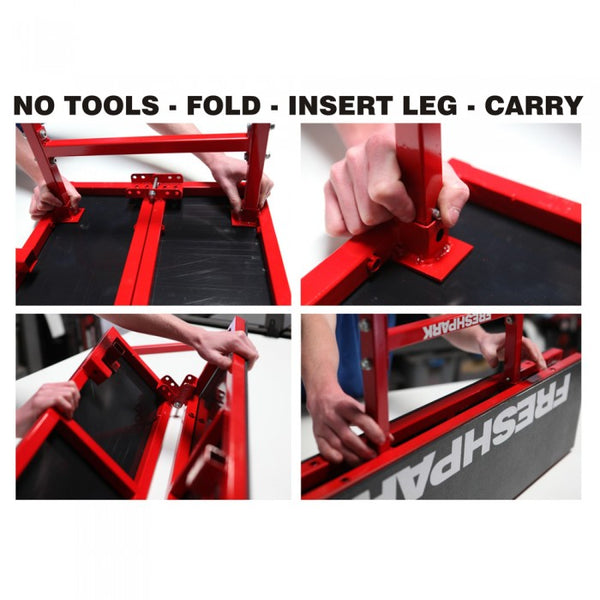 No Tools Needed to Fold and Store