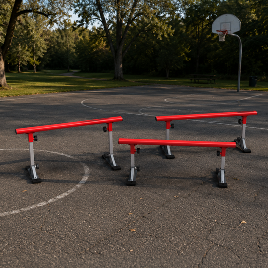 12 Foot Grind Rail- (3) 4FT Grind Rails