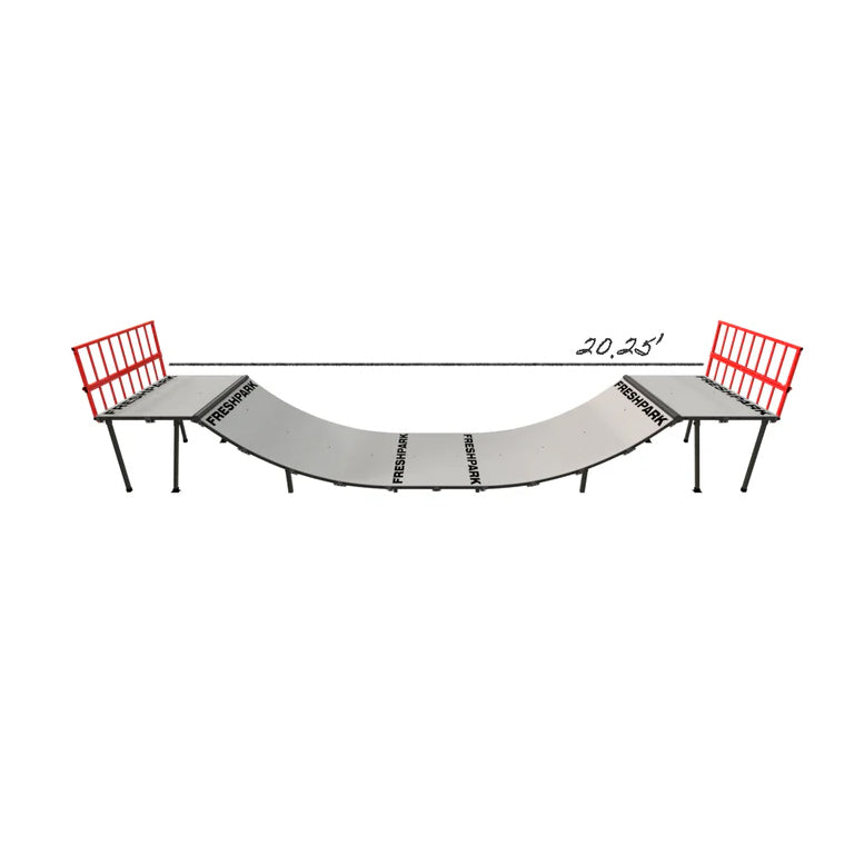 Portable Mini Ramp Halfpipe – 3' H x 4' W