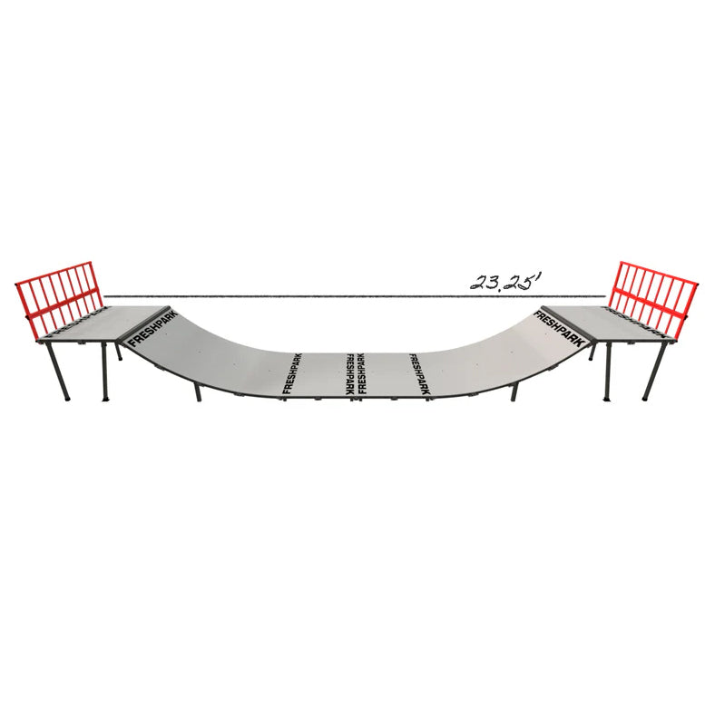 Portable Mini Ramp Halfpipe – 3' H x 4' W