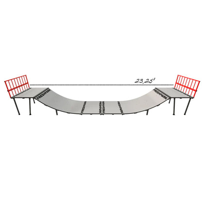 Portable Mini Ramp Halfpipe – 3' H x 4' W