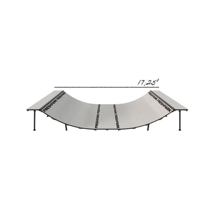 3 FT HIGH x 8 FT WIDE Mini Ramp Half-Pipe