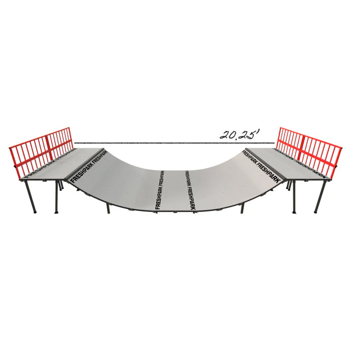 Portable Mini Ramp Halfpipe – 3' H x 8' W