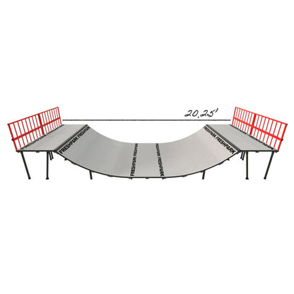 Portable Mini Ramp Halfpipe – 3' H x 8' W