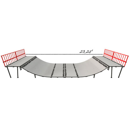Portable Mini Ramp Halfpipe – 3' H x 8' W
