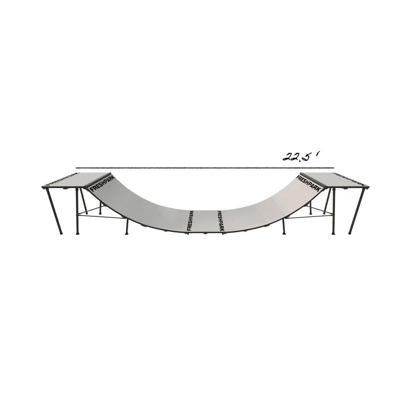 Portable Mini Ramp Halfpipe – 4' H x 4' W