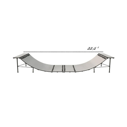 Portable Mini Ramp Halfpipe – 4' H x 4' W
