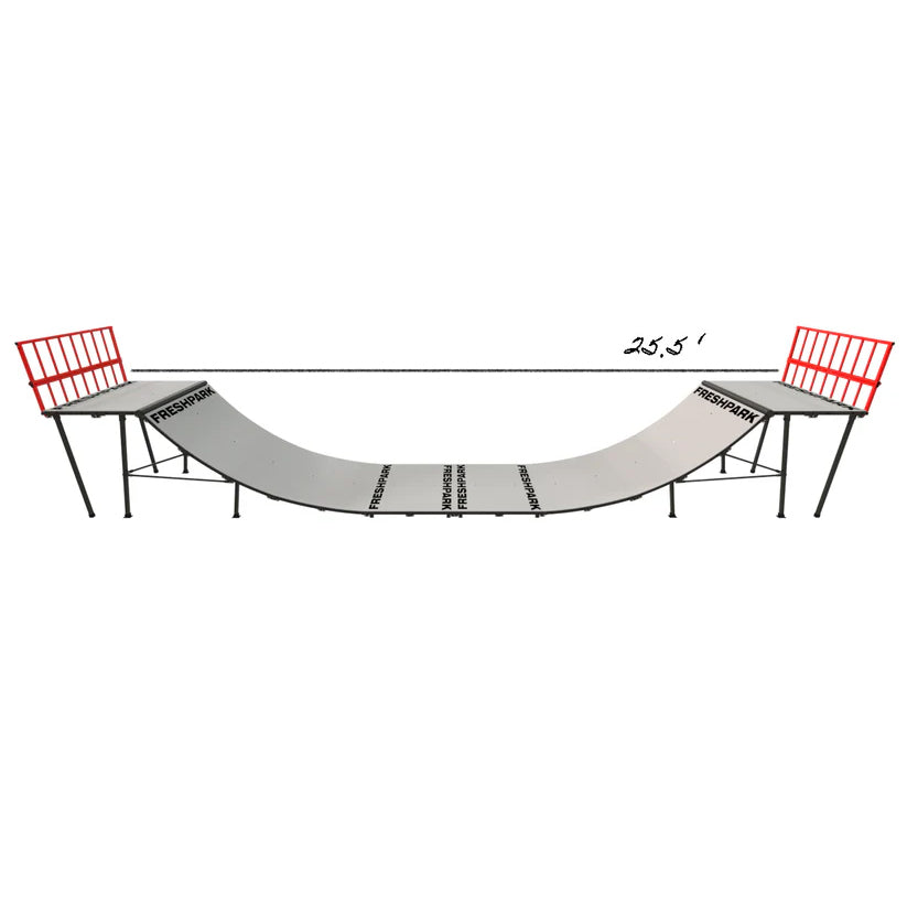Portable Mini Ramp Halfpipe – 4' H x 4' W