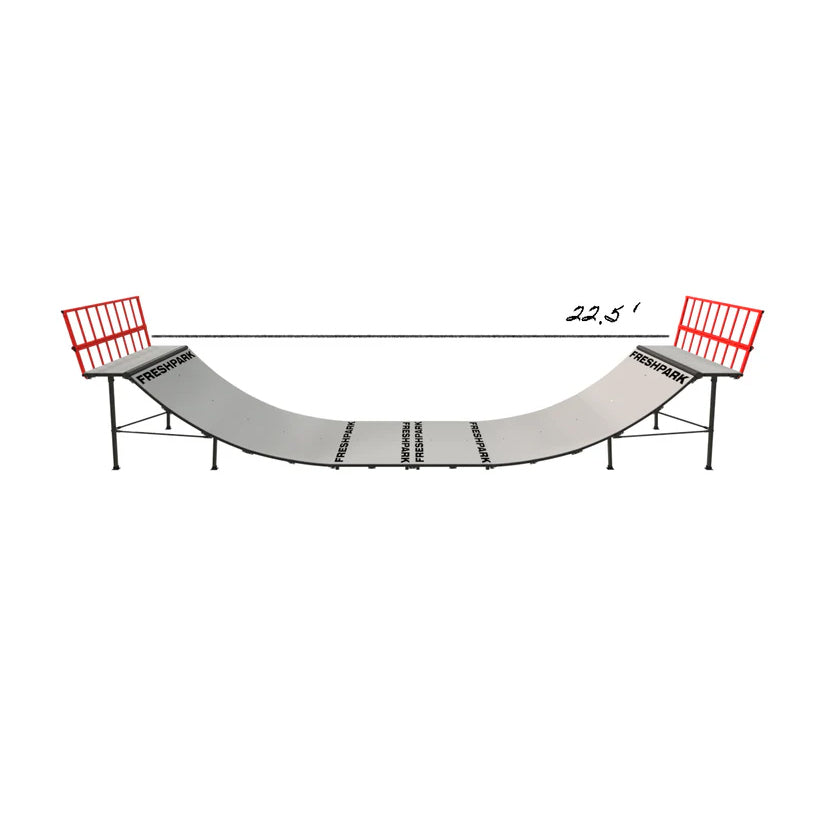 Portable Mini Ramp Halfpipe – 4' H x 4' W