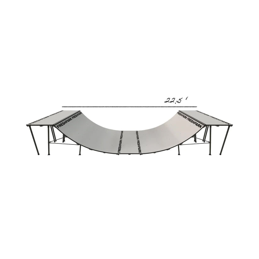 Portable Mini Ramp Halfpipe – 4' H x 8' W