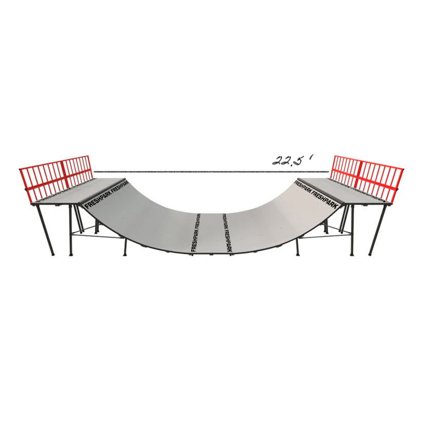 Portable Mini Ramp Halfpipe – 4' H x 8' W