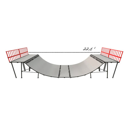 Portable Mini Ramp Halfpipe – 4' H x 8' W