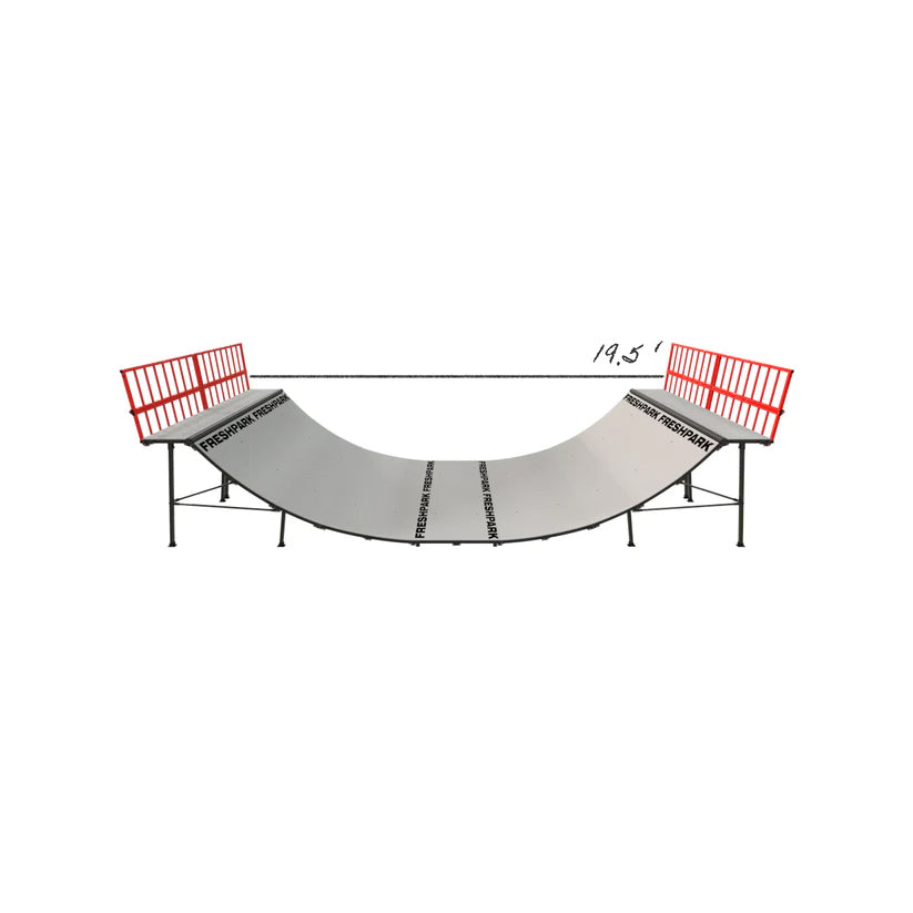 Portable Mini Ramp Halfpipe – 4' H x 8' W