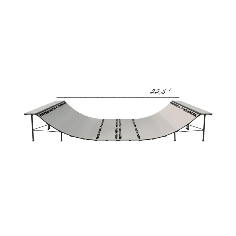 4 FT HIGH x 8 FT WIDE Mini Ramp Half-Pipe