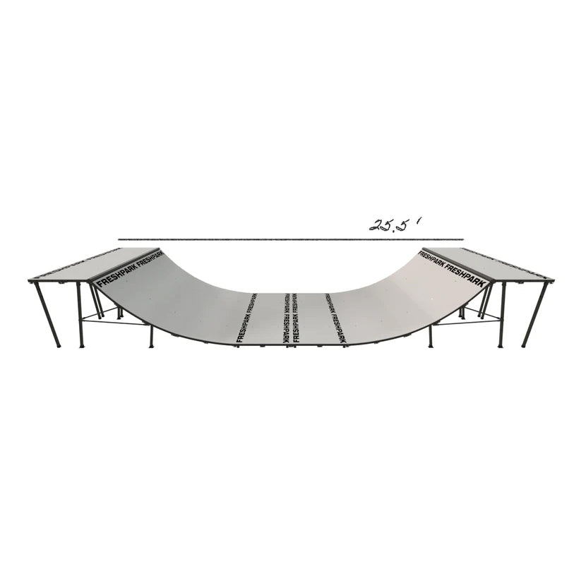 Portable Mini Ramp Halfpipe – 4' H x 8' W