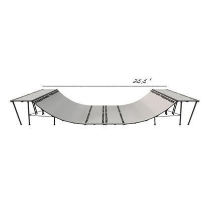 Portable Mini Ramp Halfpipe – 4' H x 8' W