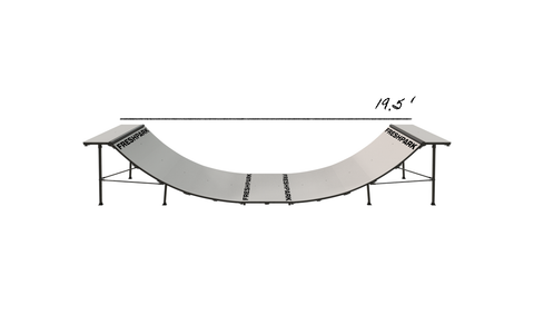 Used and Recertified 4 FT HIGH x 4 FT WIDE Mini Ramp Half-Pipe
