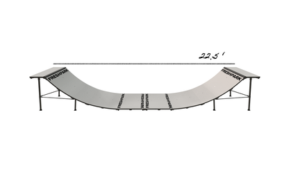 4 FT HIGH x 4 FT WIDE Mini Ramp Half-Pipe