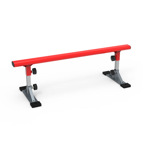 Red grind bar on a white background