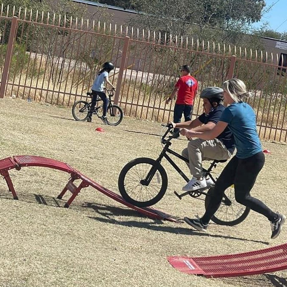 BMX Dual Pump Track on a Cart