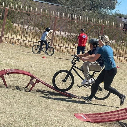 BMX Dual Pump Track on a Cart