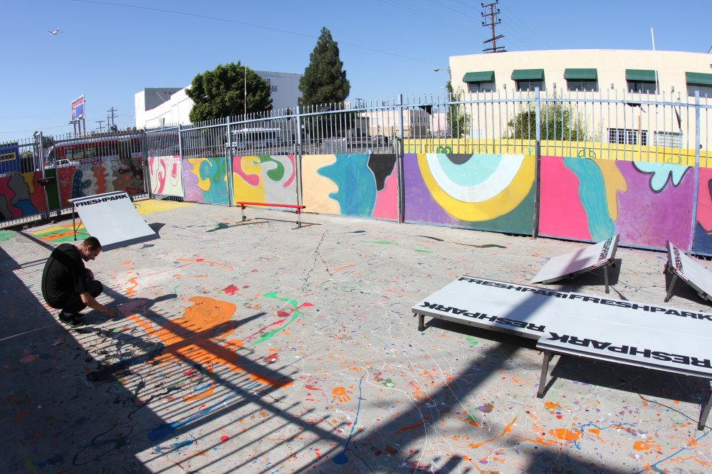 Driveway Skatepark Used for School Event