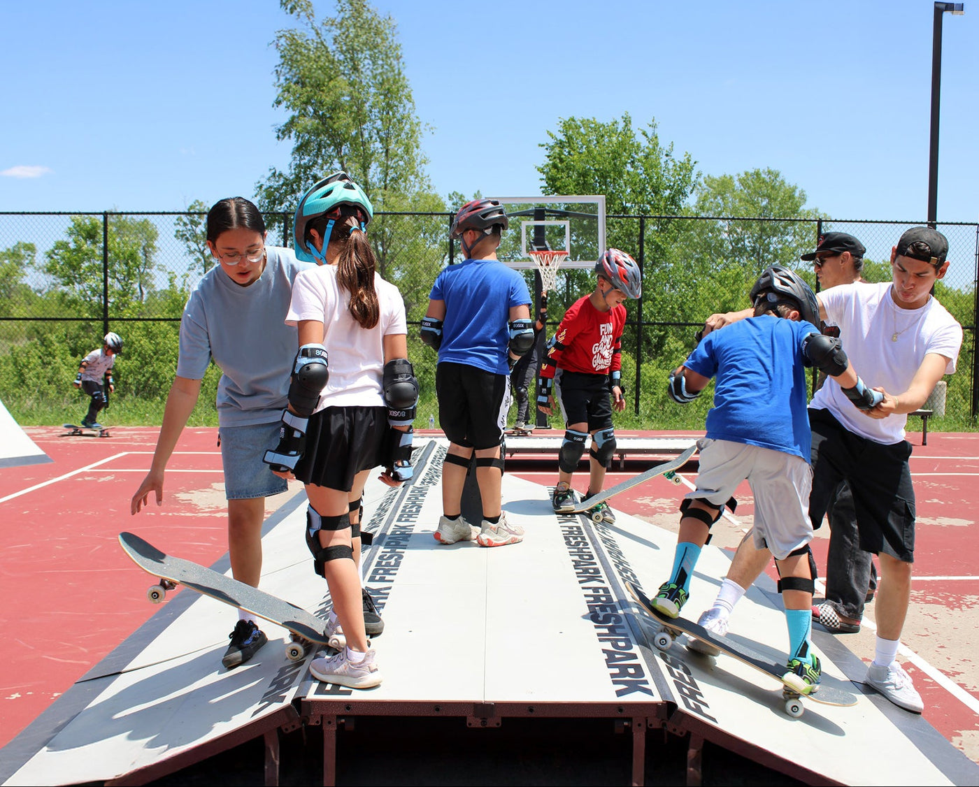Freshpark portable skatepark installation