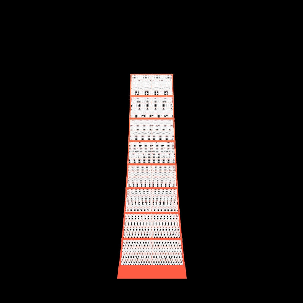 3d Augmented reality visual of 105" ramp
