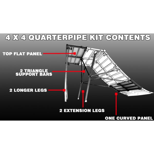4x4 Quarterpipe 4 Foot Extension Kit