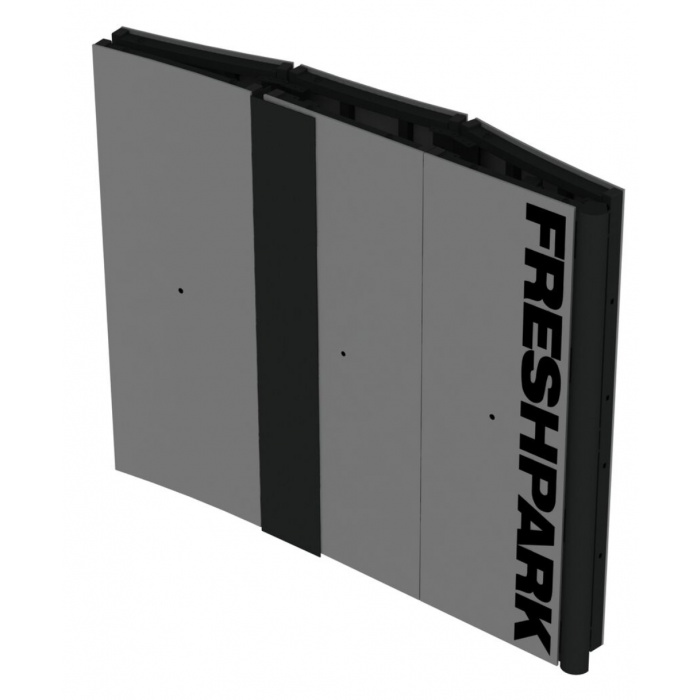 4 Foot High Quarter Pipe Folded For Easy Storage Saving Space