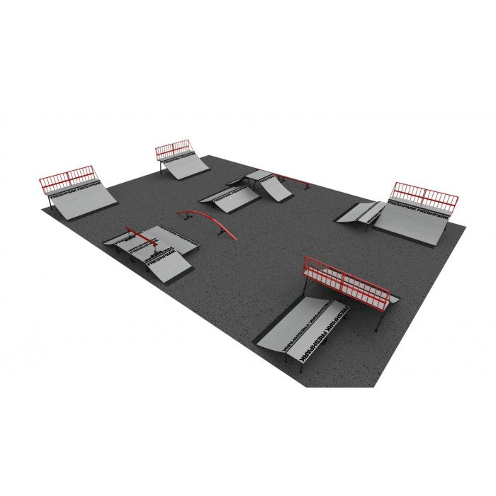 Freshpark Skatepark Layout 10 Angle 2