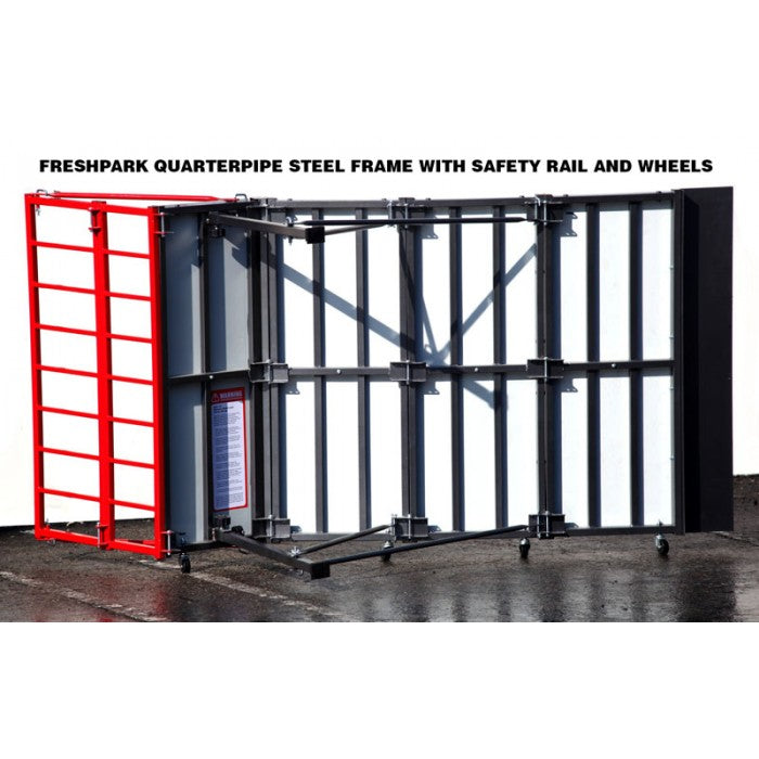 Rollable Quarter Pipe with Safety Rail