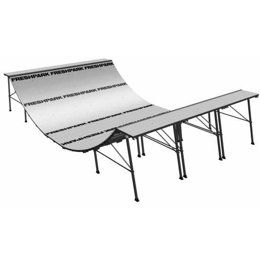 19'6"L x 12'W x 4'H Half Pipe Mini Ramp (Pre-Order)