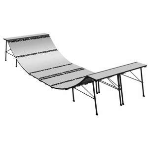 22'6"L x 8'W x 4'H Half Pipe Mini Ramp