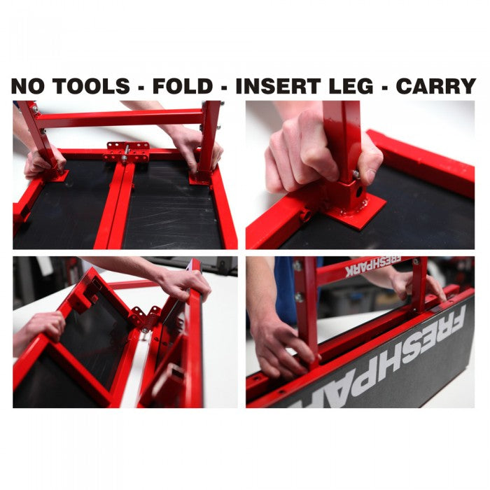 No Tools Needed to Fold and Store