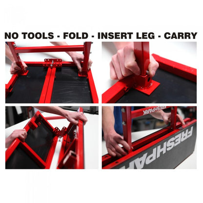 No Tools Needed to Fold and Store